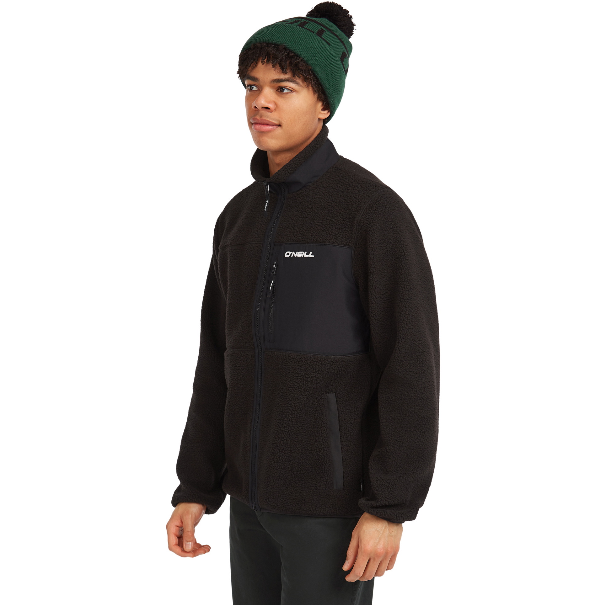 2025 O'Neill Mens Must-Have High-Pile Zip Fleece 2350133 - Black Out